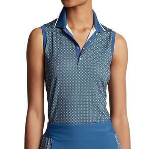 NWT RLX Ralph Lauren Women's Sleeveless Polo Shirt, Size M, **Custom Embroidery